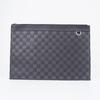 [Pre-Owned] Classic Solid Color Design Leather Handbag Clutch Large Size - Excellent #1N6Y346