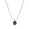 Women's Elegant 316L Stainless Steel Sweater Chain Necklace with Irregular Oval Pendant Party Jewelry