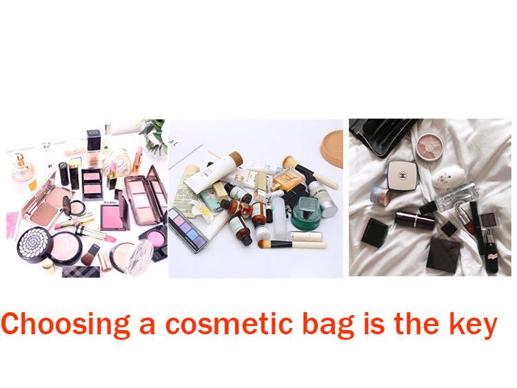 Women's Large Capacity Cross-Border Multifunctional Felt Toiletry and Makeup Bag