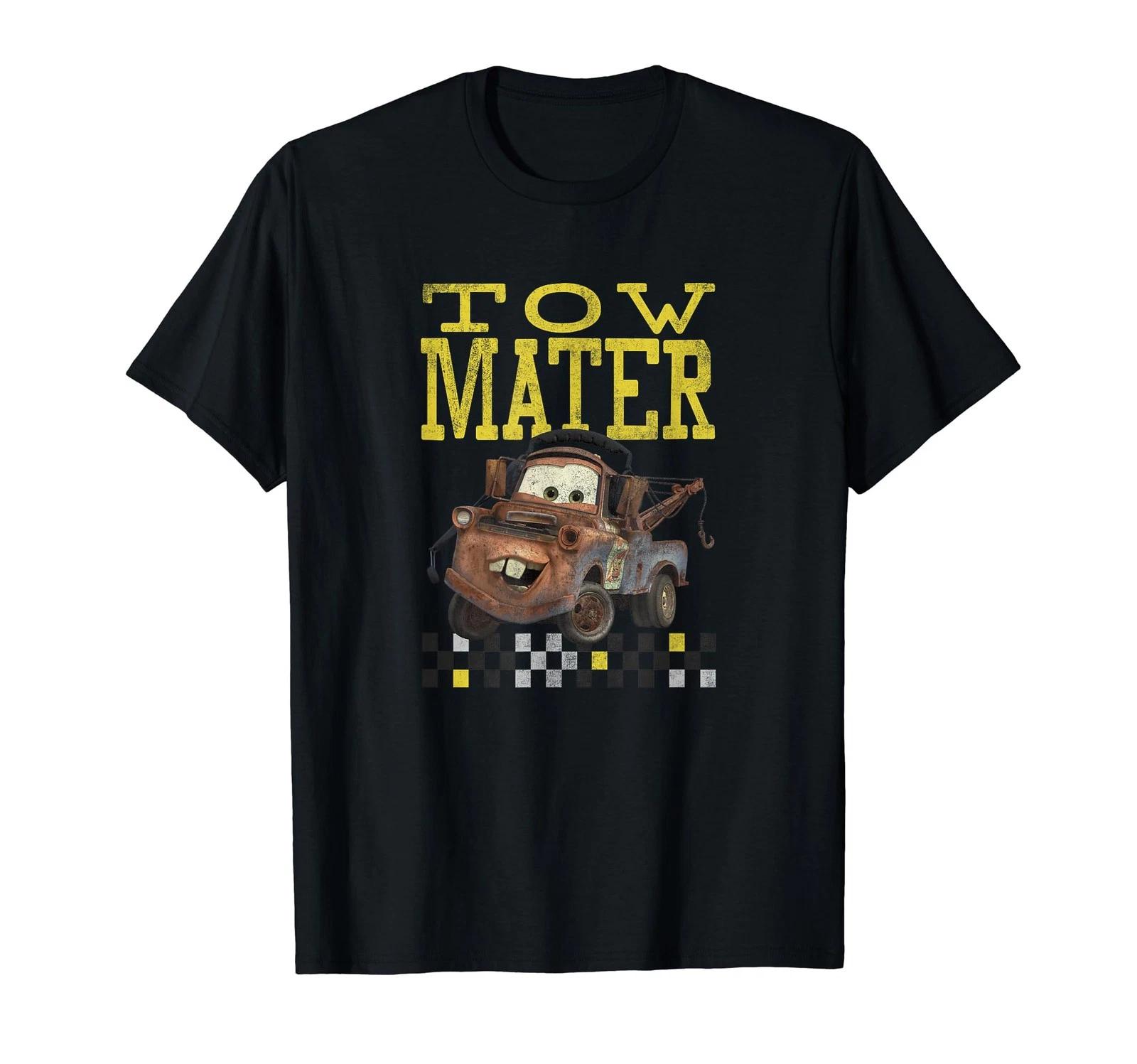 Disney Pixar Cars Tow Meter Checkerboard Racing Banner T-Shirt_ M