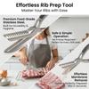 Rib Membrane Remover Stainless Steel Tool Kit The Ultimate Rib for BBQ Enthusiasts Ergonomic Design for Easy Membrane Removal