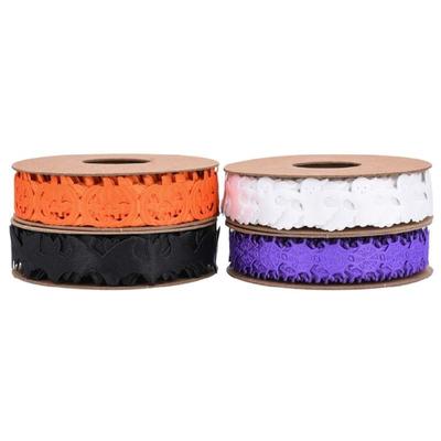 Moments Halloween Celebration Ribbon Featuring Different Patterns Elevates Your Crafting Skill and Bows Making Expertise