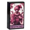 Pink Gothic 10.3*6cm Themed 78 Pcs Tarot Cards