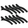 Black Hair Sectioning Clips Professional Salon-Grade Duckbill Clips with Strong Spring, Non-Slip Grip for Styling, Coloring