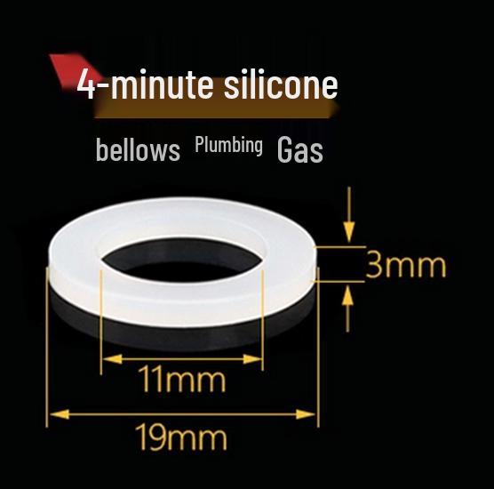 Rondella Guarnizione in Gomma Siliconica da 1 Pollice per Sigillatura Testina Doccia/Rubinetto e Filtro Tubo Flessibile