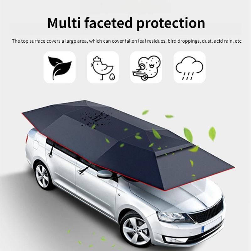 Outdoor Sun Protection and Insulation Car Sunshade Umbrella Fully Automatic Car Canopy Foldable Mobile Car Canopy