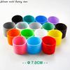 SW 16 Colors 7.0CM Silicone Cup Cover Stripes Non-slip Heat  For Glass Cup Sleeve 70MM Insulated Water Bottle Cup Sleeve