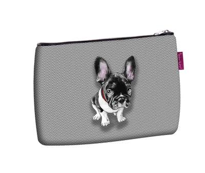 Elegant Solo Cosmetic Bag, Chester Print 14×21 Cm - Travel, Waterproof, Compact | Bertoni