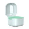Denture Bath Case Denture Soaking Holder Portable Compact Denture Soak Container Multifunctional False Teeth Storage Case for Home Travel