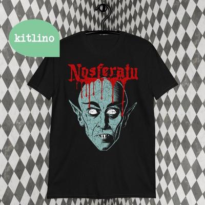 Unisex Shirt Cotton Oversize Large Size Nosferatu Retro Vampire Horror Movie F26812