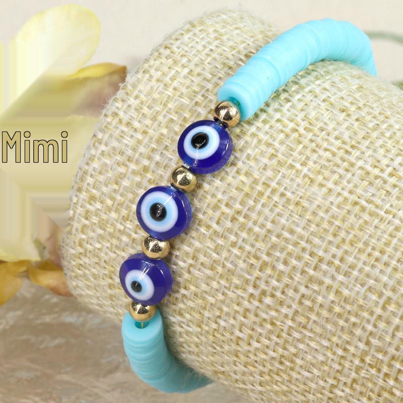 Evil Eye Crystal Beaded Adjustable Bracelet for Boys & Girls