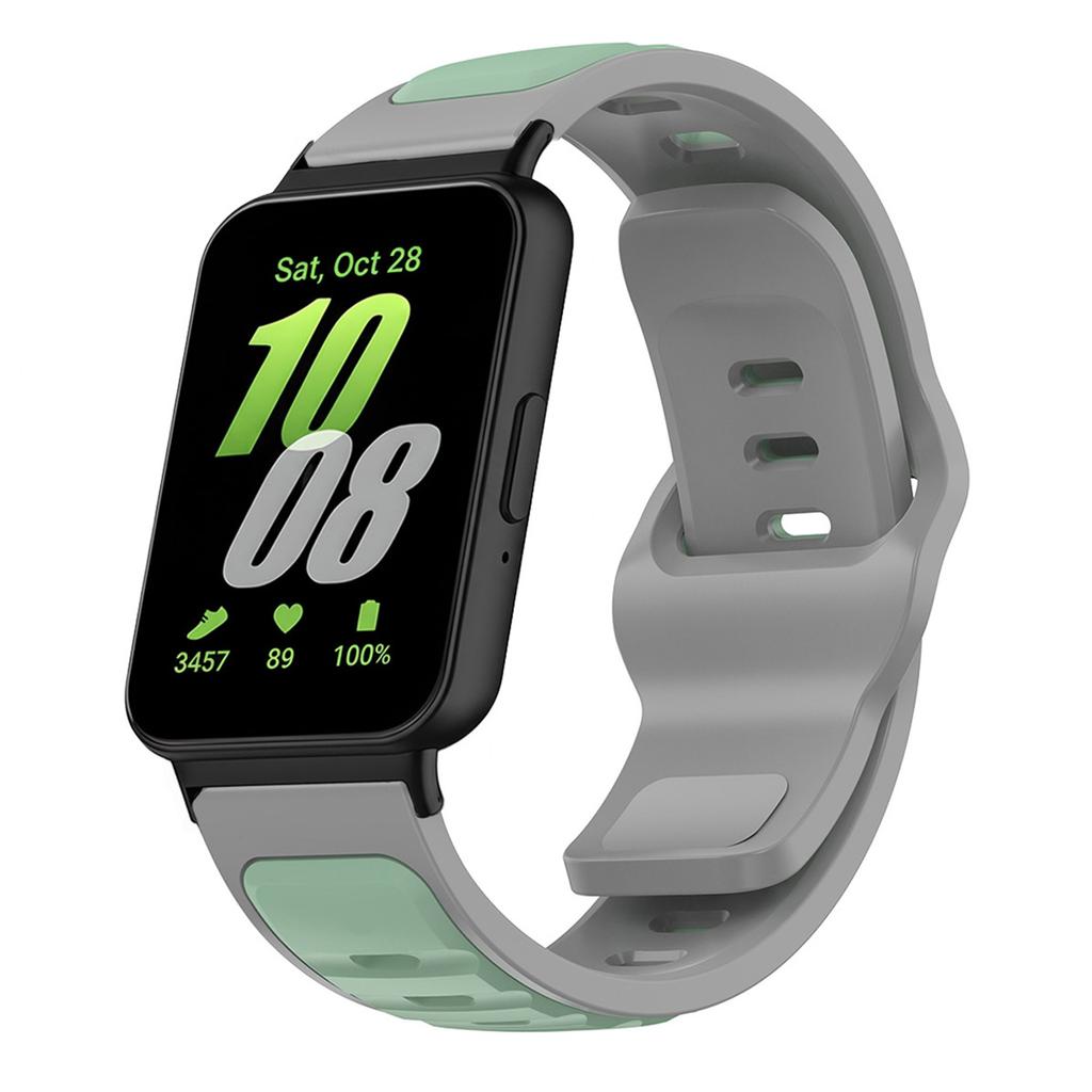 Two Tone Silicone Band For Samsung Galaxy Watch Fit 3 Sport Strap For Galaxy Fit3 Adjustable Smartwatch Breathable Bracelet