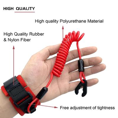 Boat Engine Stop Kill Safety Lanyard with Wrist Strap EW2-68348-00-00 Tether Cord for Yamaha Waveblaster