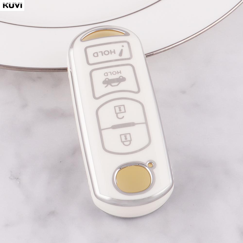 4 Button Tpu Style Car Remote Key Case Cover Shell Fob For Mazda 2 3 5 6 Cx-3 Cx-5 Cx-7 Cx-9 Atenz Speed Miata Mx5 Axela Cx4