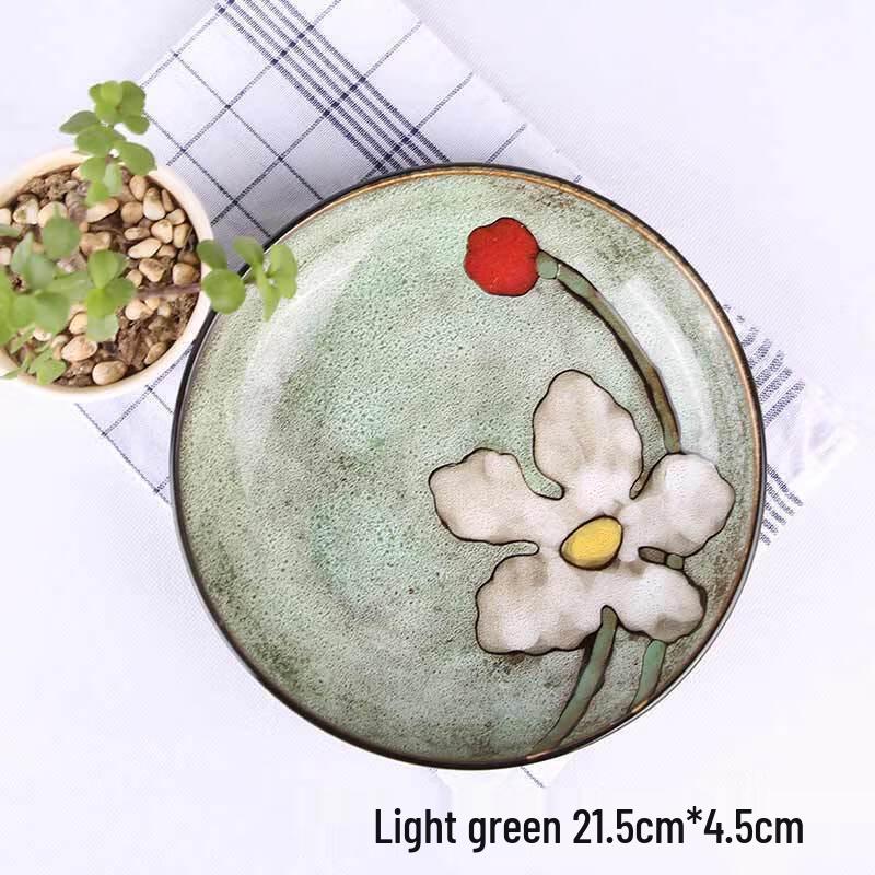 Linpan Ceramic Hand-painted Soup Plate