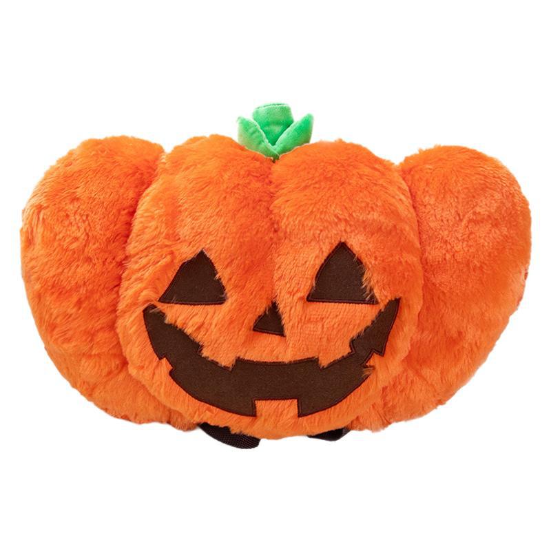 New Pumpkin Backpack Halloween Fabric Pumpkin Teddy Velvet Multicolor Harvest Festival Pumpkin Decorations