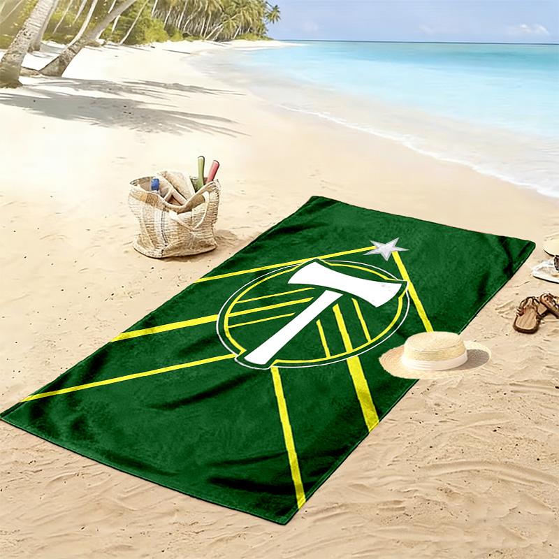Portland Timbers Print Beach Towel, Large Soft Quick Dry Towel for Beach Camping Swimming
