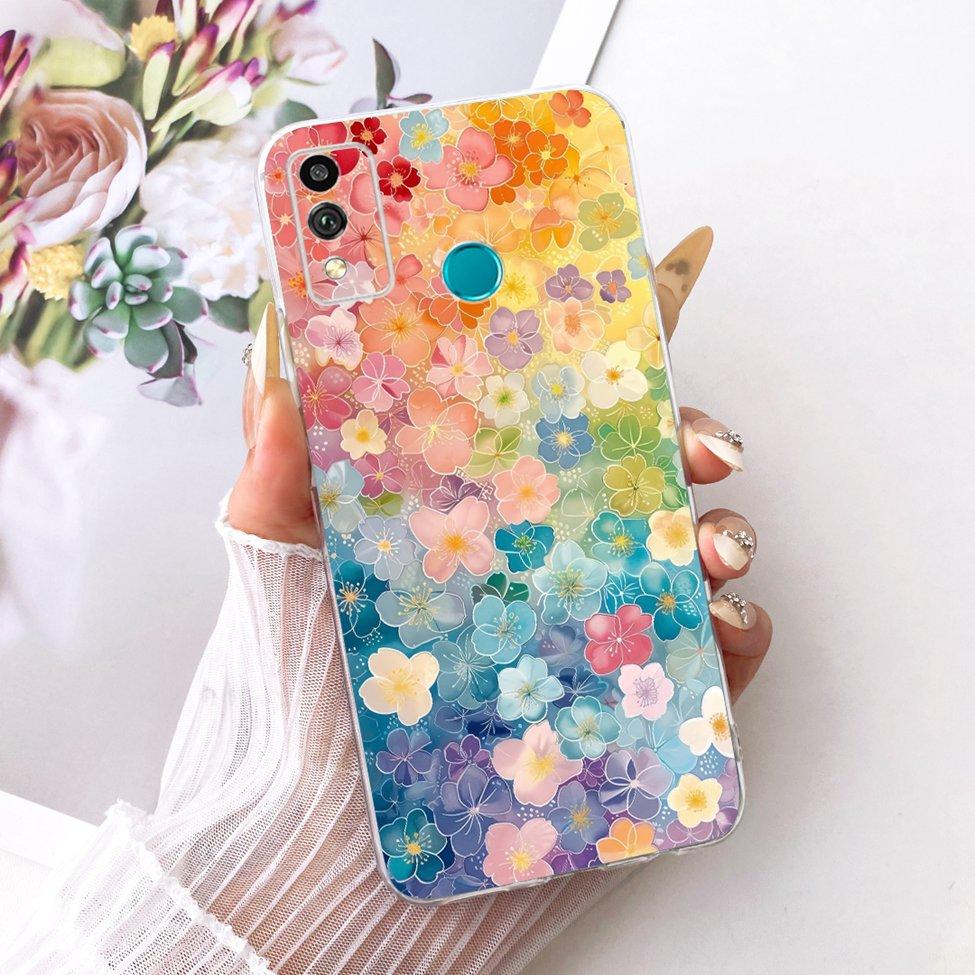 Transparent Cover For Honor 9X Lite Case Cute Fashion Butterfly Funny Painted Casing For Honor JSN-L21 JSN-L22 JSN-L23