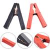 2x Red+Black Crocodile Clip 100A 12V-24V 1200W  Battery Clamp Non-slip Handle
