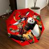 1pc Kung Fu Panda Themed High-quality Umbrella,Automatic Opening and Closing Umbrella,Multi-functional Umbrella G0811215