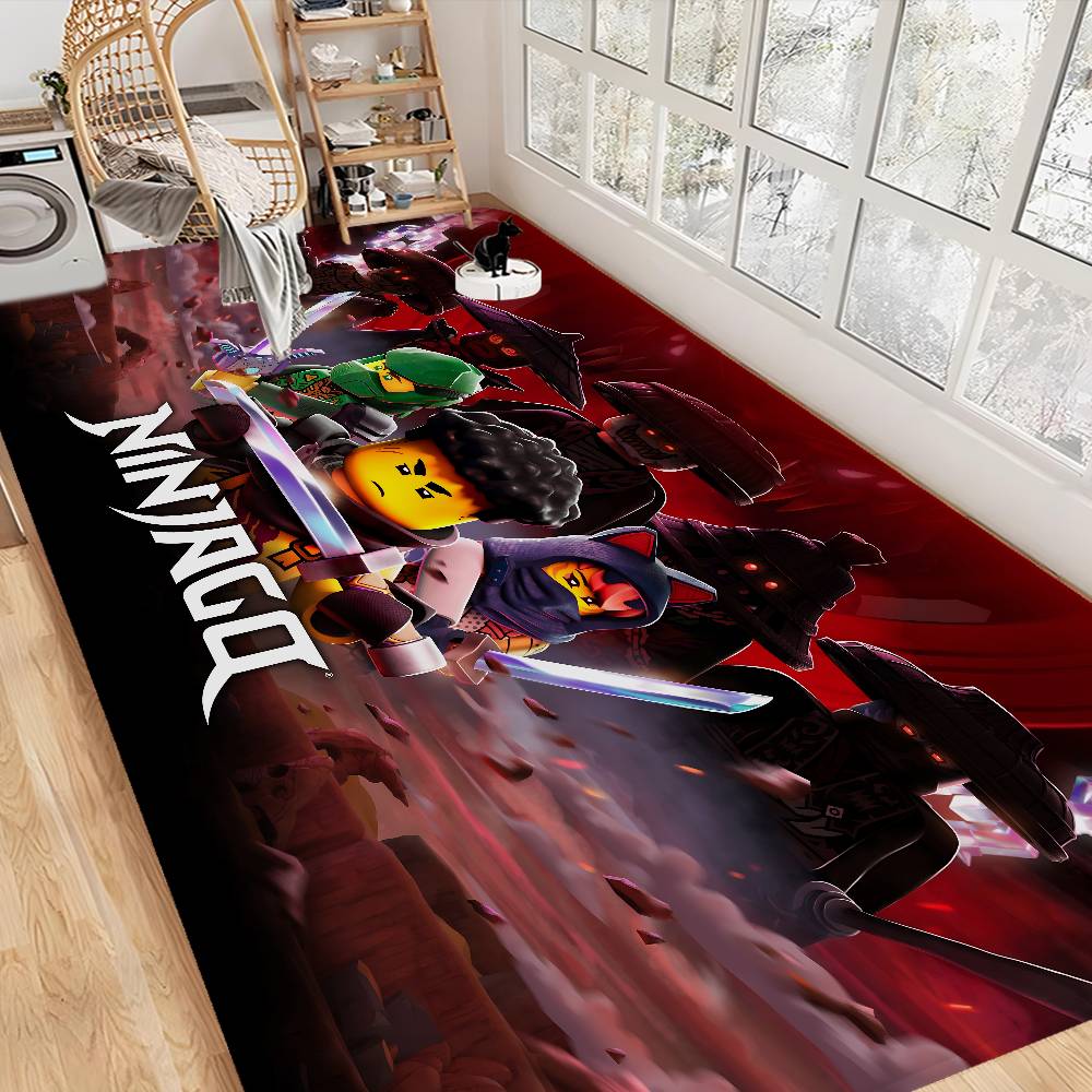 

Мультяшні килимки для кімнати N-Ninjago, протиковзкі, водопоглинаючі, довга смуга, подушка, килимок для спальні, домашні килими 160x230cm