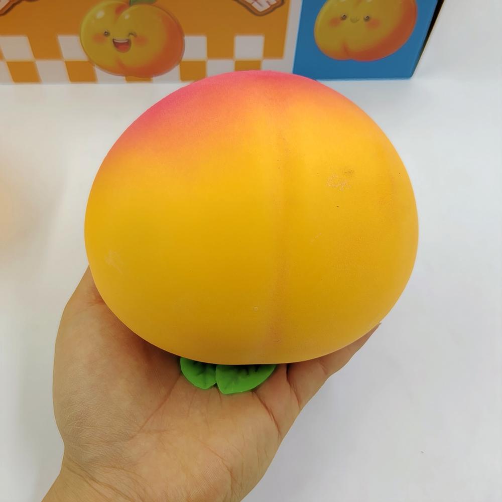 1 יחידה צעצוע דחיסה עגול רך אפרסק להקלה על לחץ ומתח במשרד צעצוע פידג'ט אפרסק יומי מתנה לילד