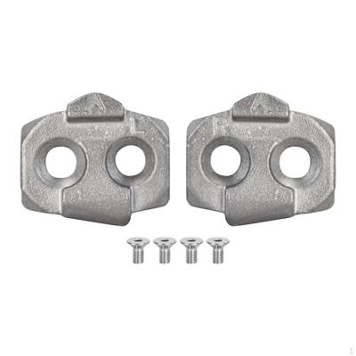 2x Cycling Shoes Cleats,Mountain Bike Pedal Cleats,Mounting Nonslip for System Self Locking