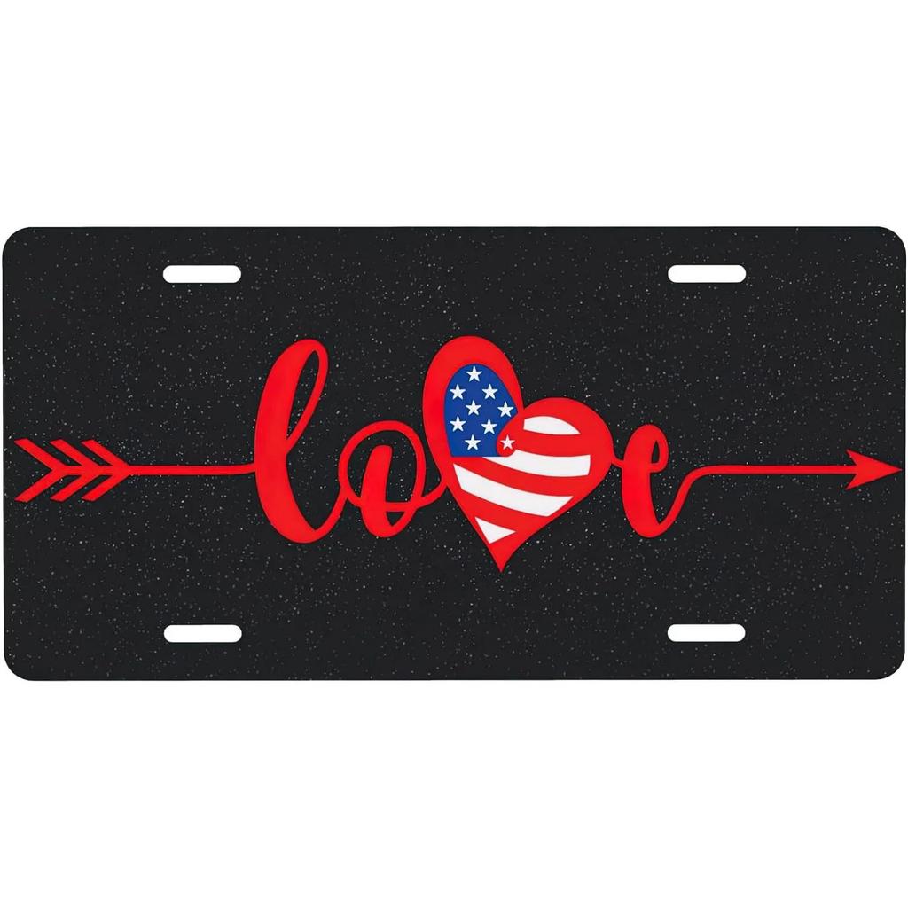 Retro Vintage Love License Plate Metral Tin Signs Embossed Tag Size For Garage Cafe Clubs Home Pub Bar Decor X Inch