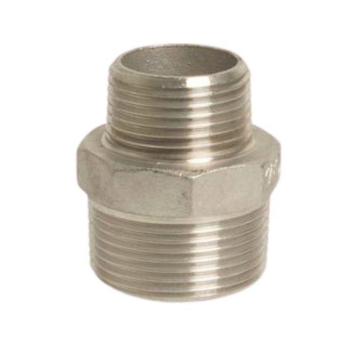 Réducteur Fileté Inox V4A 2" x 1 1/2", Raccord Plomberie