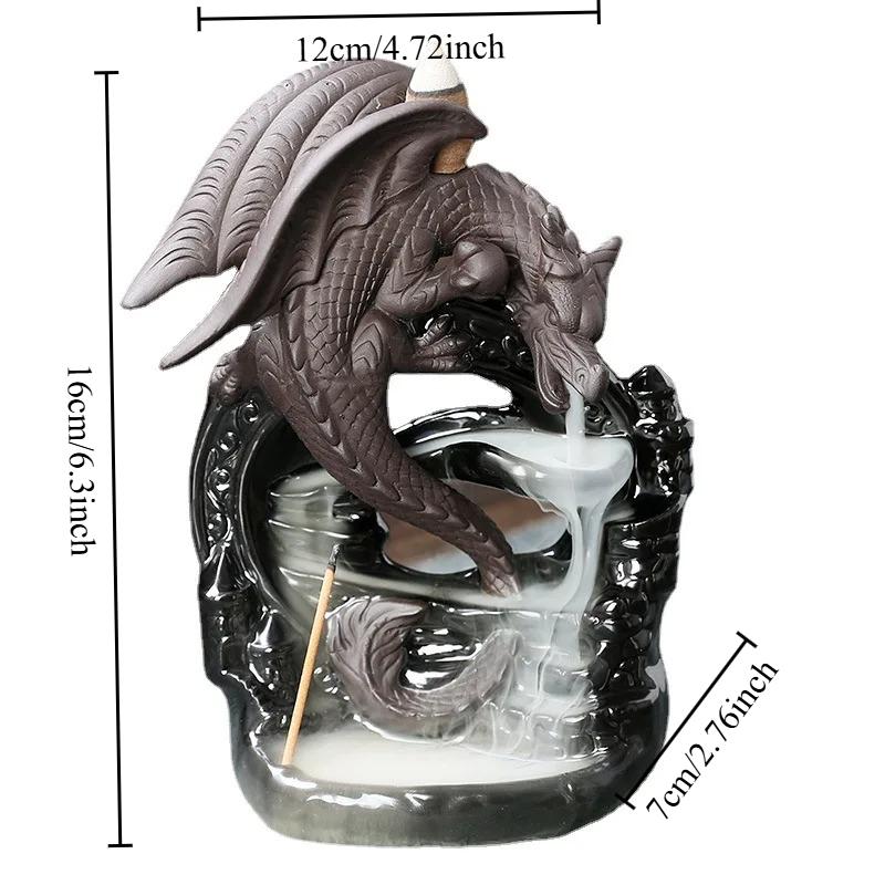 European Style Pterosaur Sandalwood Reflux Aromatherapy Stove Creative Pterosaur Waterfall Reflux Aromatherapy Stove Ornament
