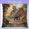 Beautiful Country Painting Throw Pillow Case For Sofa And Home Decoration