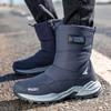 Thickened Snow Boots Antiskid Waterproof Casual Winter Cotton Shoes Plush Warm Men Short Boots Outdoor Work