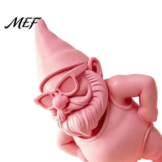 Creative Holiday Gifts for Friends 3D Printed Beach Gnome Statue with Swimsuit Sunglasses, Waterproof Decorative Durable Fade Resistant Decorations