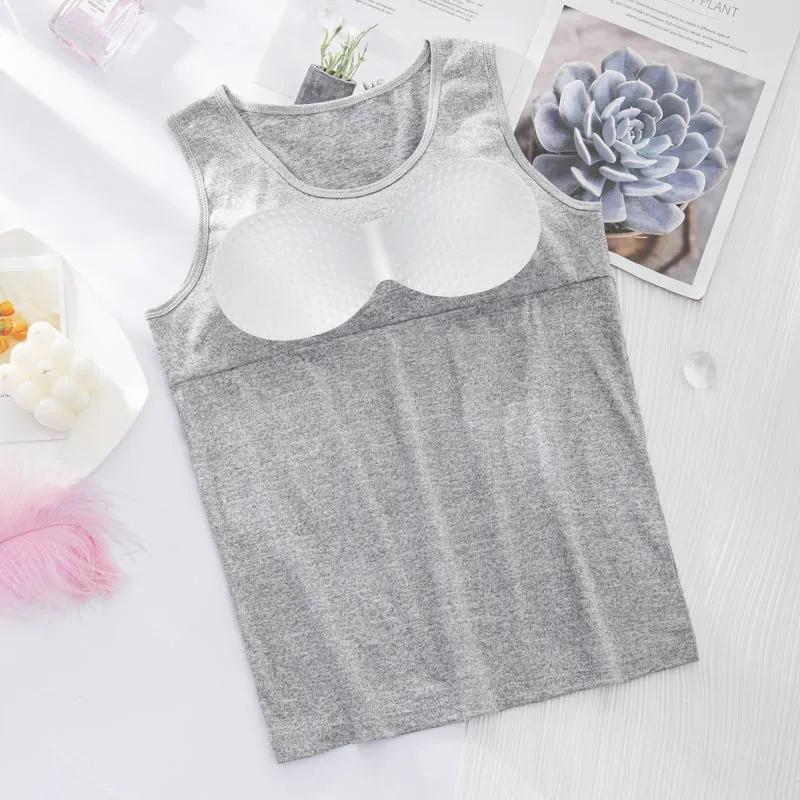 Camisole with Chest Pad Female Loose Bottoming Camisole Bra One-piece Underwear Multi-color Optional Camisoles for Women