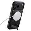 Vintage Oil Wax Leather Phone Case for iPhone 17 Pro Max Air 16 Plus 15 14 13 12 Pro Invisible Bracket Magnetic Charging Cover