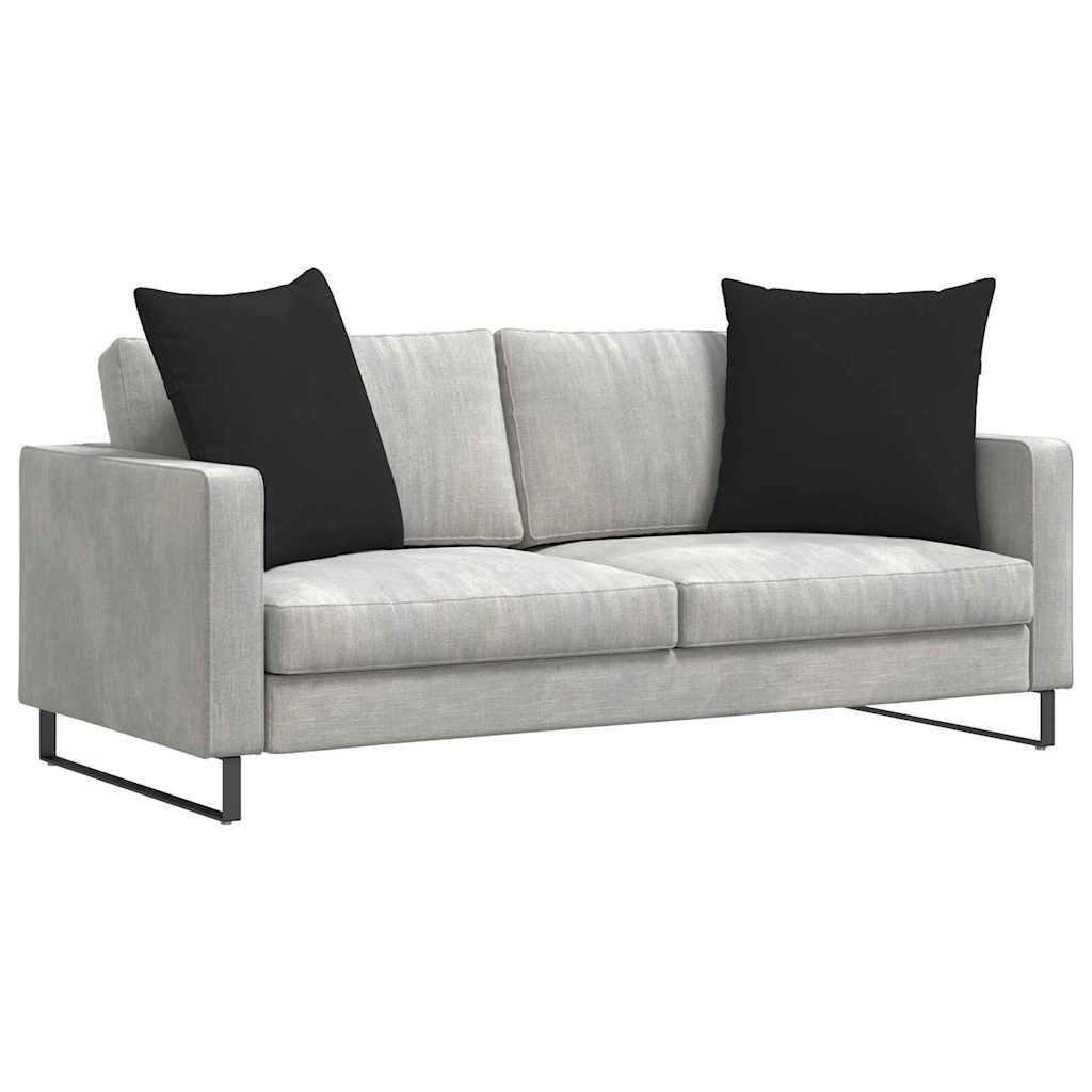 Sofa Cushions 2 Pieces Black 60 X 60 Cm Fabric
