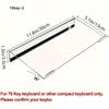 Clear Acrylic Keyboard Stand Ergonomic Tilted Height Adjustable Tray Boosts Typing Efficiency for Office Workers