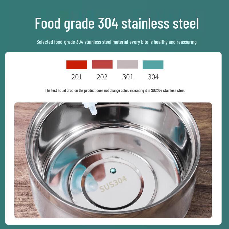 Huihuang Portable 304 Stainless Steel 5-Layer Insulated Lunch Box