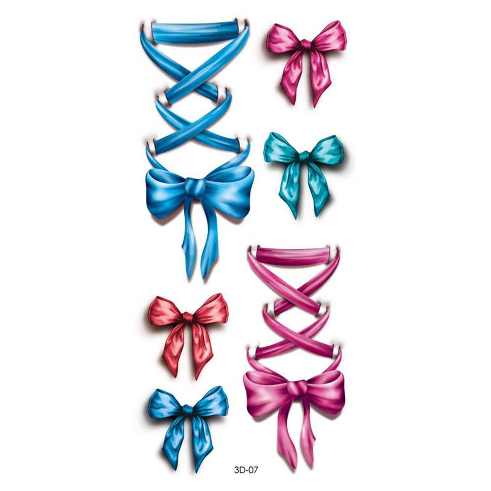 Easy To Clean 3D Butterfly Flower Feather Party Accessories Women Tattoo Sticker Body Stickers