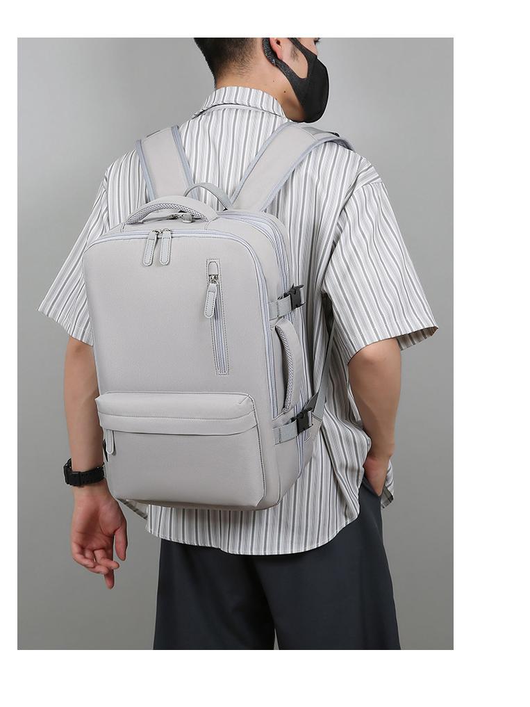 Durable Large-Capacity Multi-Compartment Laptop Backpack for Travel, Rechargeable & Lightweight