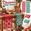 Gennemsigtig Blonder Blonder Dug Jacquard Vævning Jacquard Bordløber Julepynt