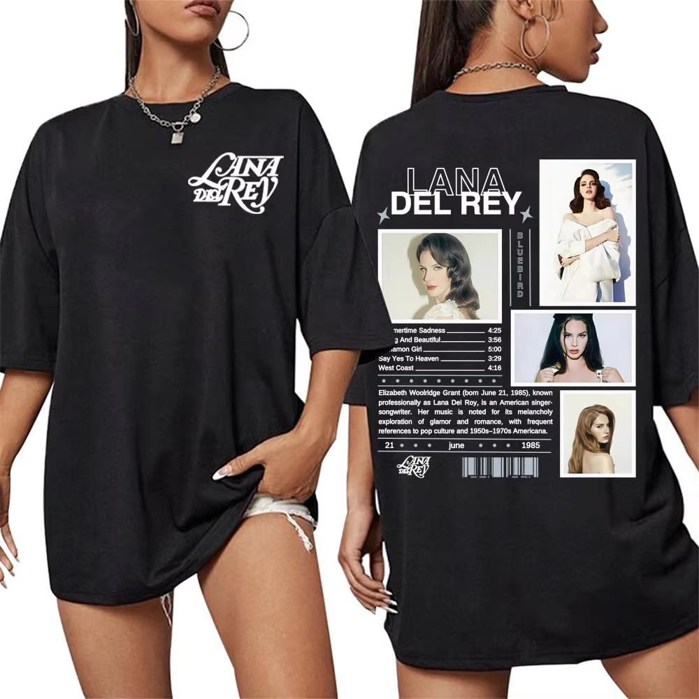 

Lana Del Rey Album Tour Merch T Shirt Men Women s Fashion Hipster High Street Casual Comfort Oversized T Shirt Tops S