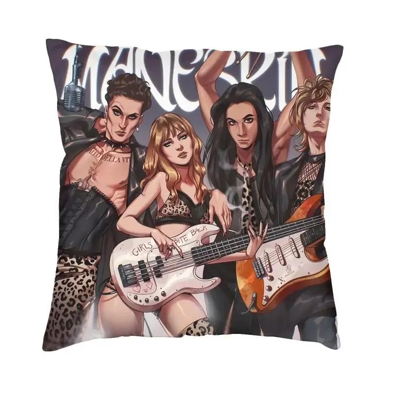 Damiano David Maneskin Luxuriöser Kissenbezug Schlafzimmerdekoration Pop Kissen für Sofa Büro Outdoor Kissen