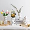 1pc, Greek Avatar Vase - Beautiful Three-Dimensional Resin Flower Pot Decoration for Enhancing Home Decor, for Living Room, Bedroom, or Office
