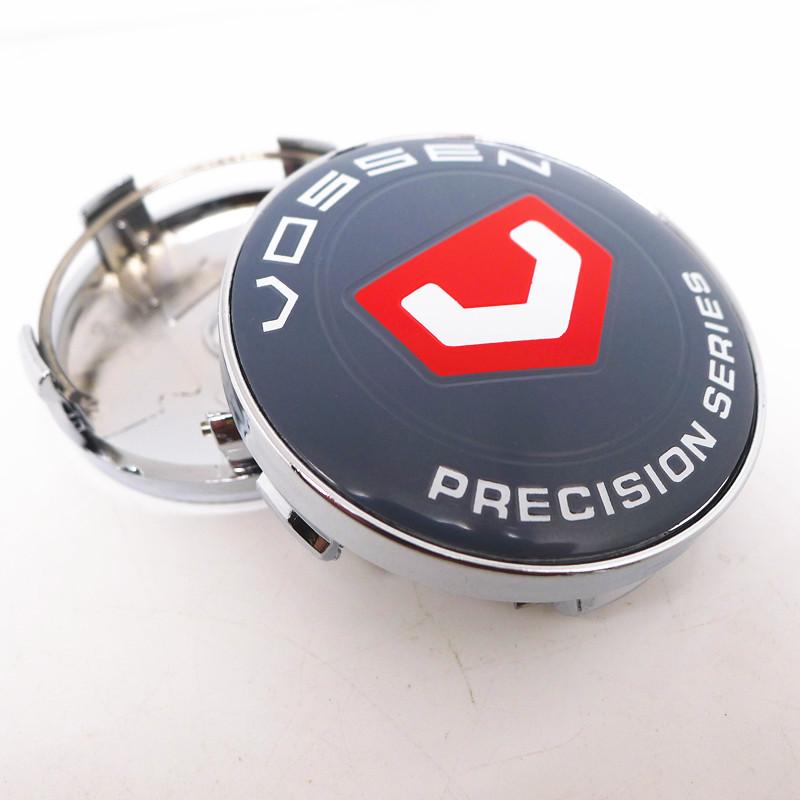 4 pezzi 60mm Coprimozzo Centrale Ruota Vossen Cerchi Auto Copertura Antipolvere Coprimozzi 56mm Emblema Accessori Styling Auto