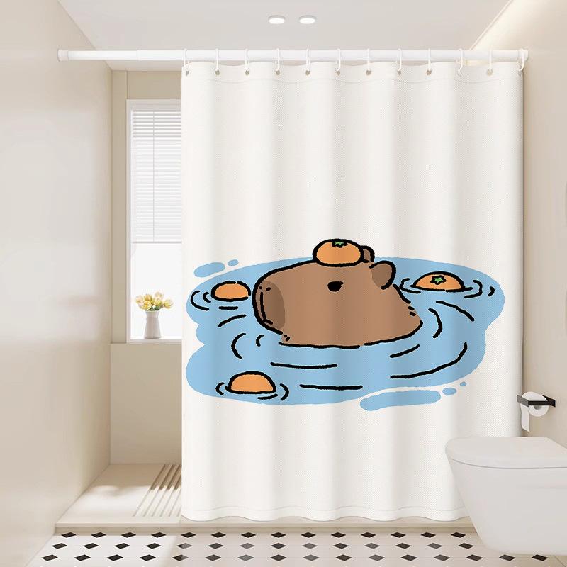 Duschvorhang Niedliches Badezimmer Wasserdicht Und Schimmelresistent Badezimmer Trennvorhang Türvorhang Vorhang Hängevorhang