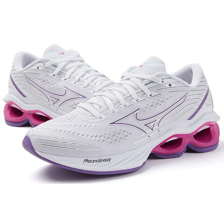 Mizuno Creation 24 Comfortable Shock Absorption Non-Slip Low-Top Running Shoes Women sneaker White J1GD230125