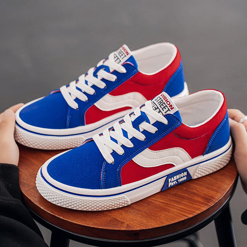 Nové oranžové plátěné tenisky Pánské Velká velikost 46 Šněrovací Platforma Pánské espadrilky Pohodlné Nízké Pánské Skateboardové boty zapatos de lona