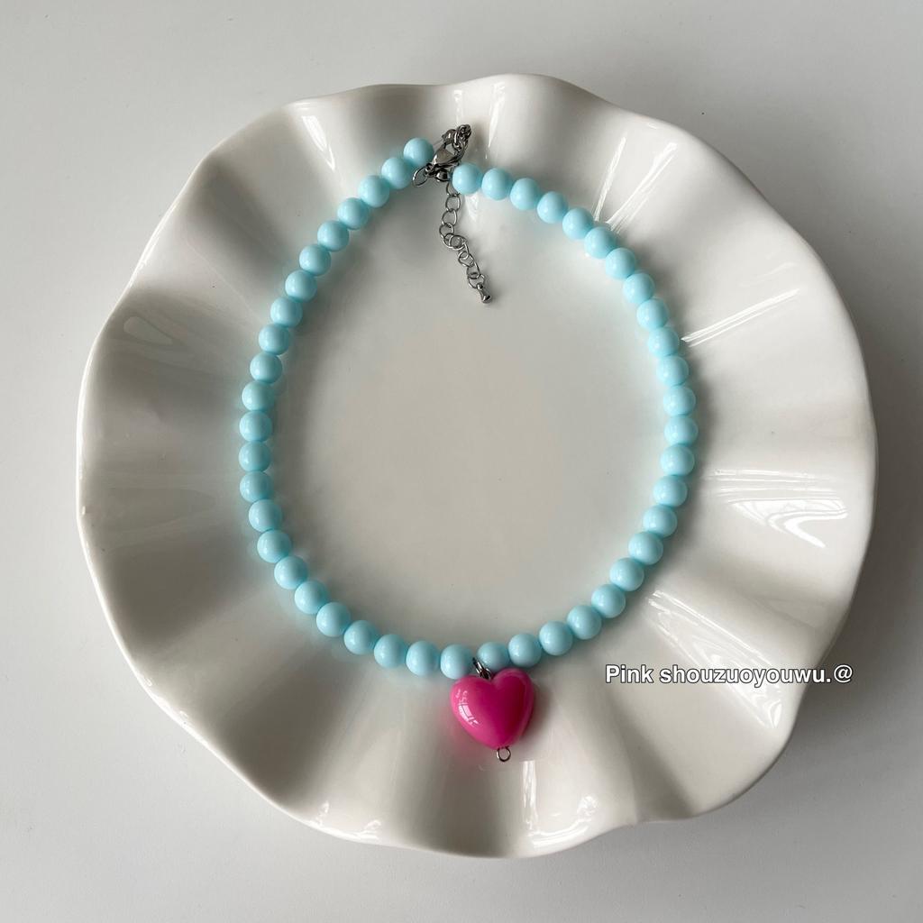 European and American cross-border y2k babes butterfly leather collar punk rock choker collarbone chain necklace foreign trade jewelry