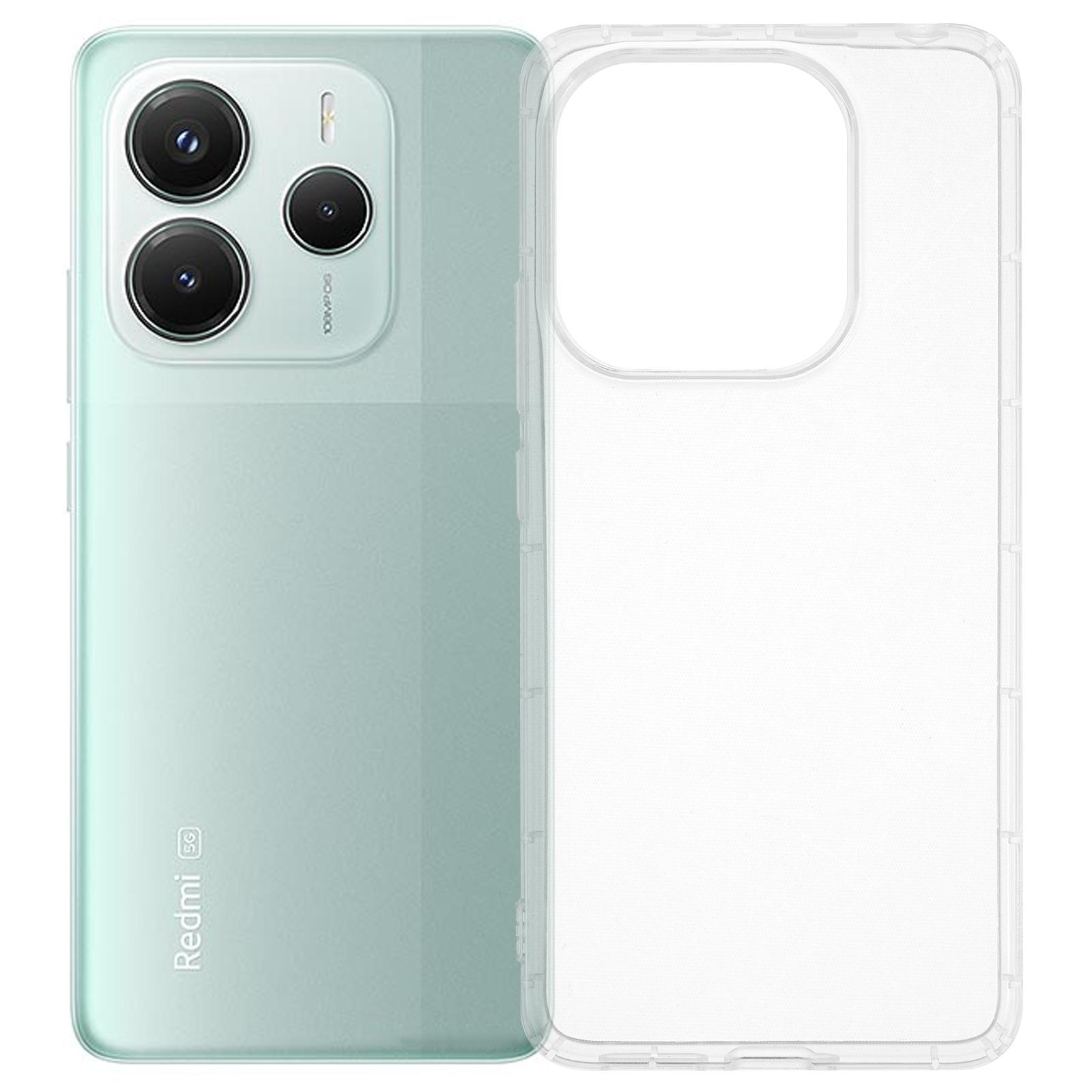 

Чохол для Xiaomi Redmi Note 14 5G Прозорий ТПУ Задня кришка телефону Захист подушками безпеки As Shown A